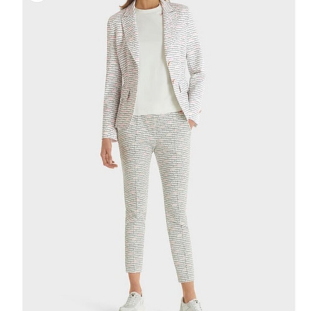 Marc Cain set of suit blazer and pants with graphic love print size L - Picture 1 of 15
